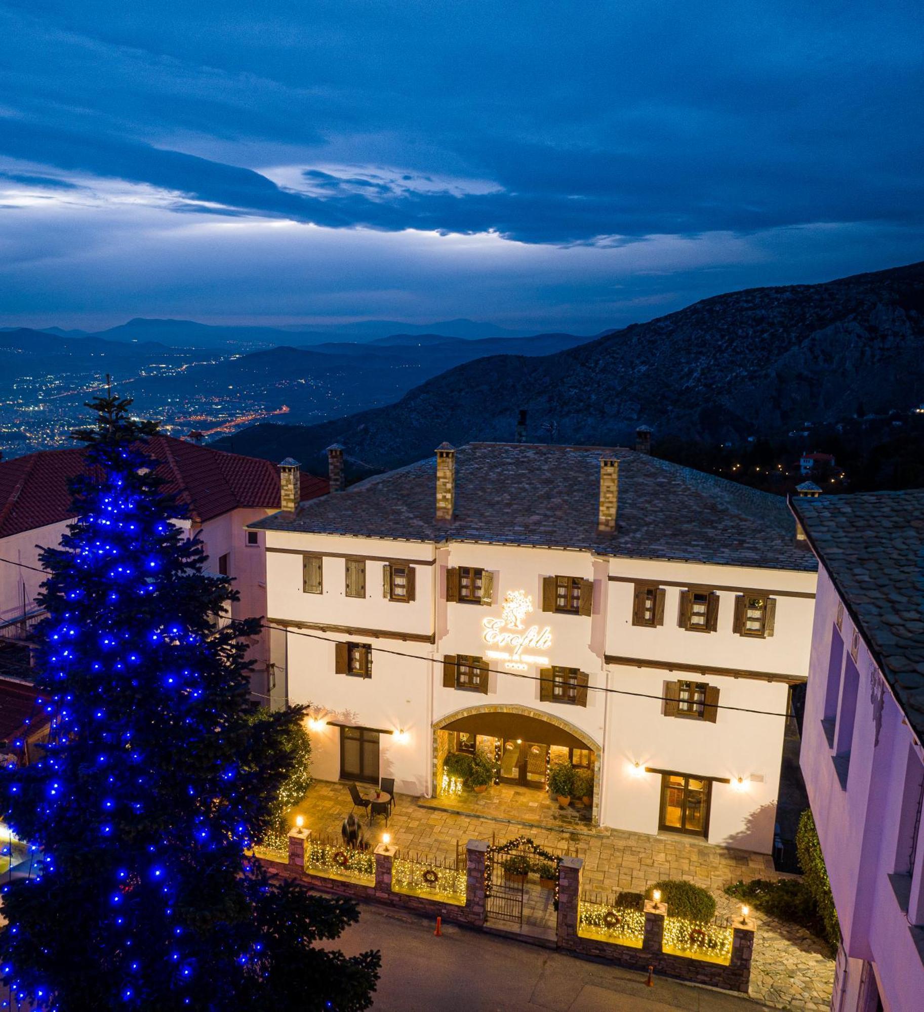 Erofili Hotel & Suites Portaria  Exterior photo